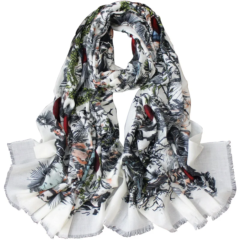 

Women Winter Cashmere Scarf Hijab Shawls Wraps 200x100cm Big Pashimina Designed by "Love Garden" Christmas Gift