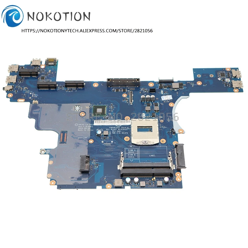 NOKOTION материнская плата для ноутбука Dell E6540 Материнская LA-9414P DDR3 CN-0H8XNK 0H8XNK |