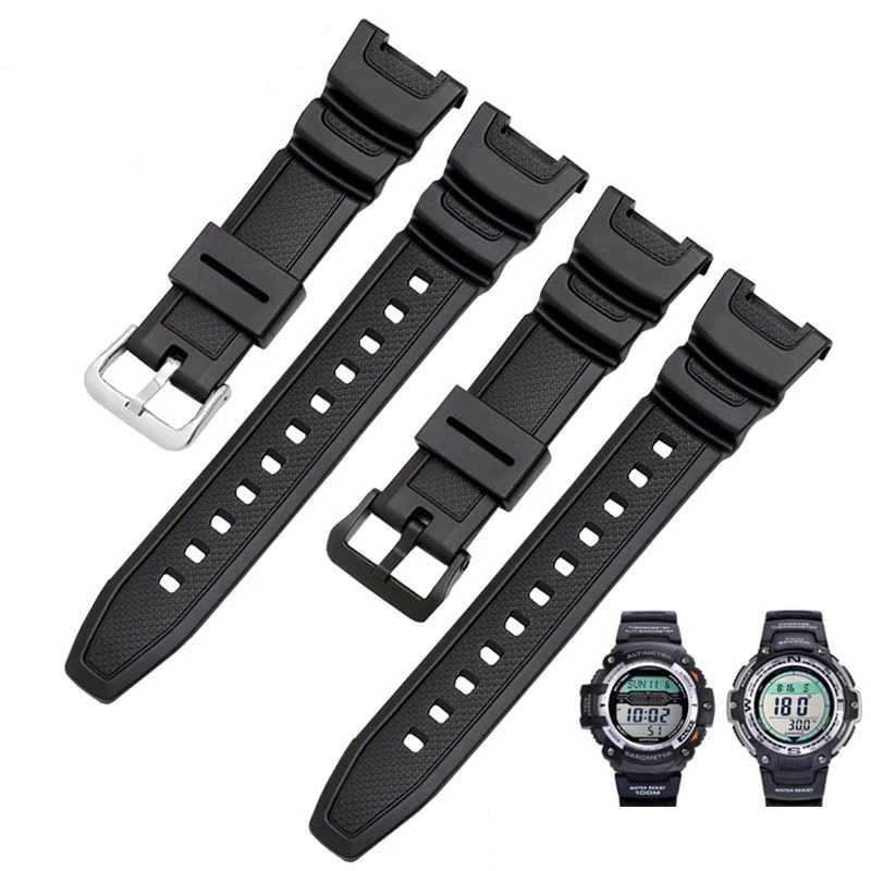 

Silicone Watchband for Casio G-shock SGW-100 SGW100 Rubber Sport Waterproof Men Replace Band Bracelet Watch strap Accessories