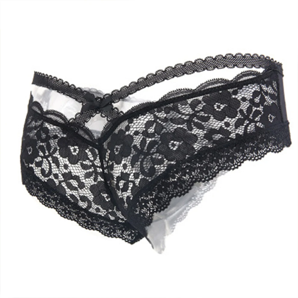 

Women Sexy Floral Lace Panties Low-waist Underwear Thong Female G String Breathable Lingerie Temptation Embroidery Intimates