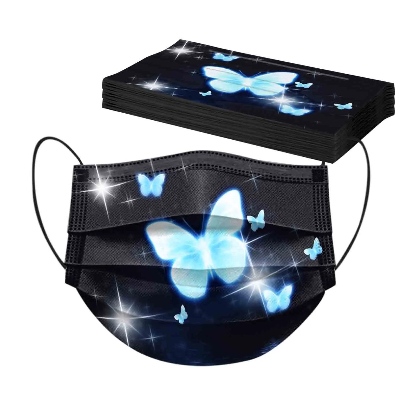 10 шт. 3-слойные одноразовые маски-бабочки для взрослых | Тематическая одежда и
