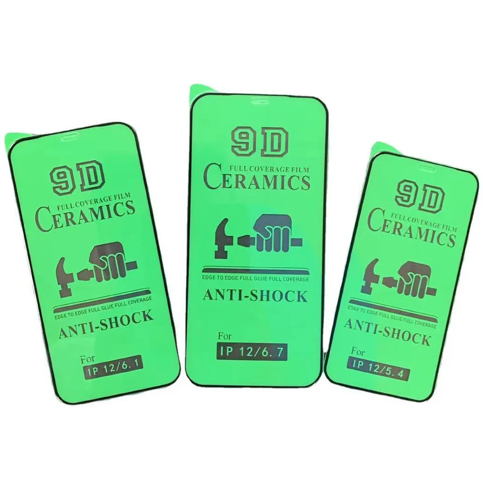 50pcslot 9d soft ceramics protection film for iphone 13 12 pro max 11 pro xs max x xr 7 8 plus screen protector tempered glass free global shipping