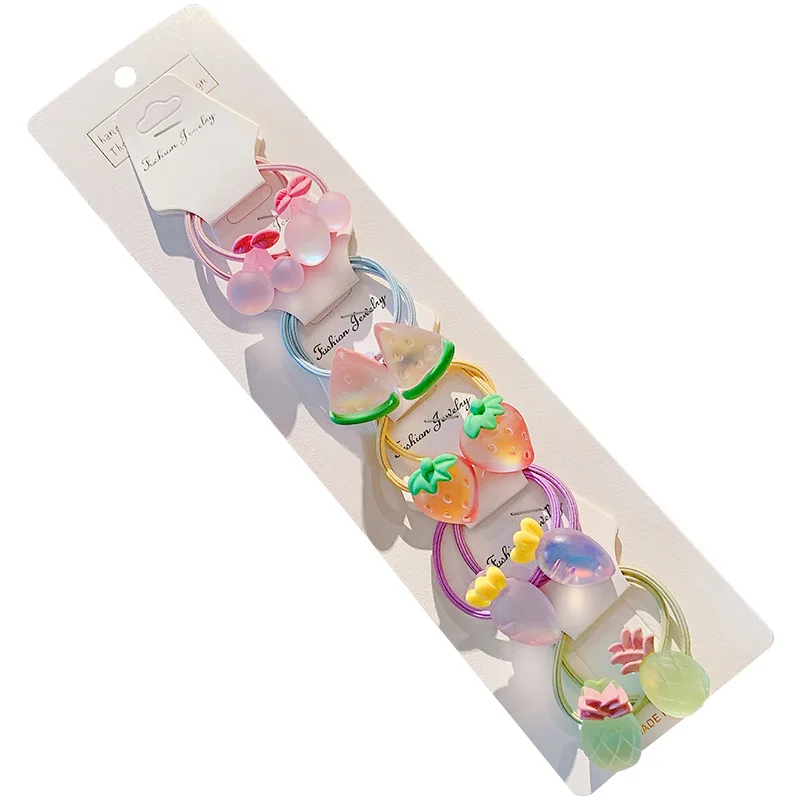 Bandas el&aacute;sticas para el pelo para ni&ntilde;a, accesorios para el cabello para ni&ntilde;a, 10 unids/set por juego-4