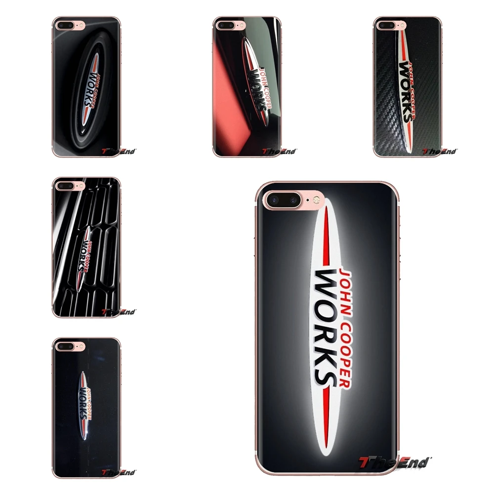 Мини cooper jcw логотип плакат мягкий чехол сумка для iPhone XS Max XR X 4 4s 5 5S 5C SE 6 6S 7 8 Plus samsung