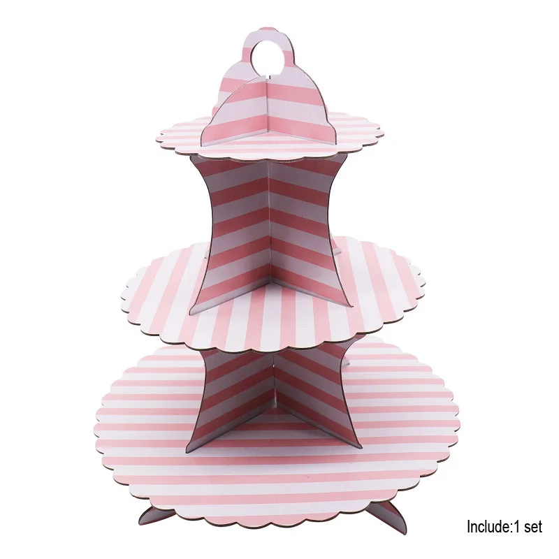 Cake stand A Первый день рождения, детская вечеринка, подарок, розовая/синяя Золотая фольга, бумажная салфетка под тарелку кружку, детский душ, свадьба, сделай сам, украшение, посуда, принадлежности - Цвет: Cake stand A