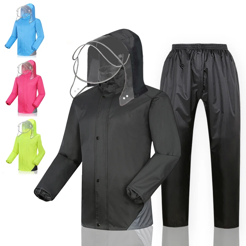 

Outdoor Men Women Split Rain coat Waterproof Sport Windbreaker Windproof Camping Hiking Fishing Cycling Jacket Travel Raincoat