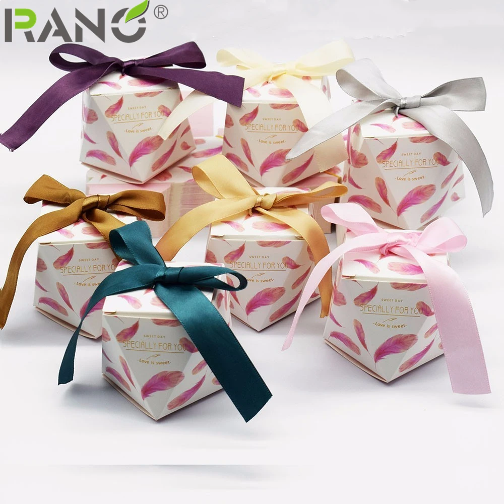 Милая декоративная картонная подарочная коробка RANO для свадьбы и вечеринки с
