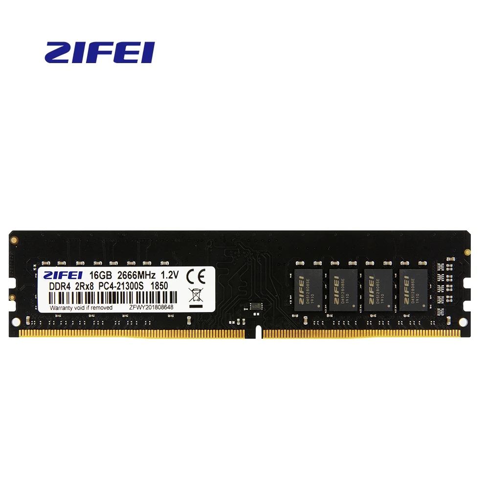 ZIFEI ram DDR4 16GB 2133MHz 2400MHz 2666MHz 288Pin UDIMM 1 2 v двухканальная материнская плата для рабочего