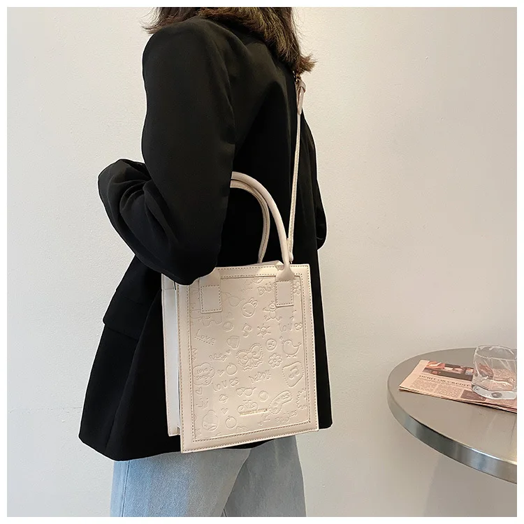 Брендовая дизайнерская женская сумочка из искусственной кожи ретро простая