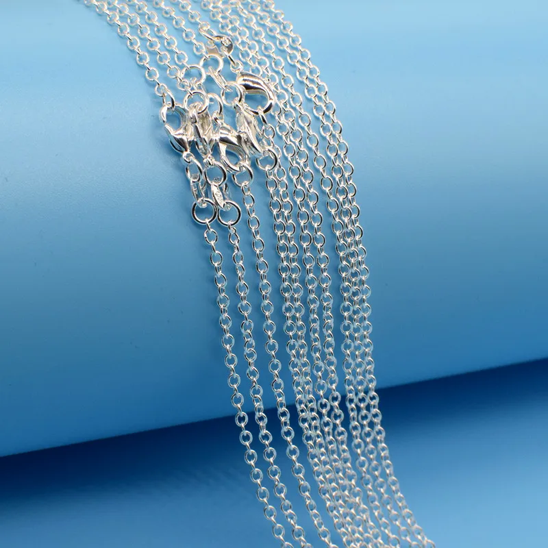 Ожерелье цепочка женское из серебра 925 пробы с застежкой лобстером 16 30 дюймов