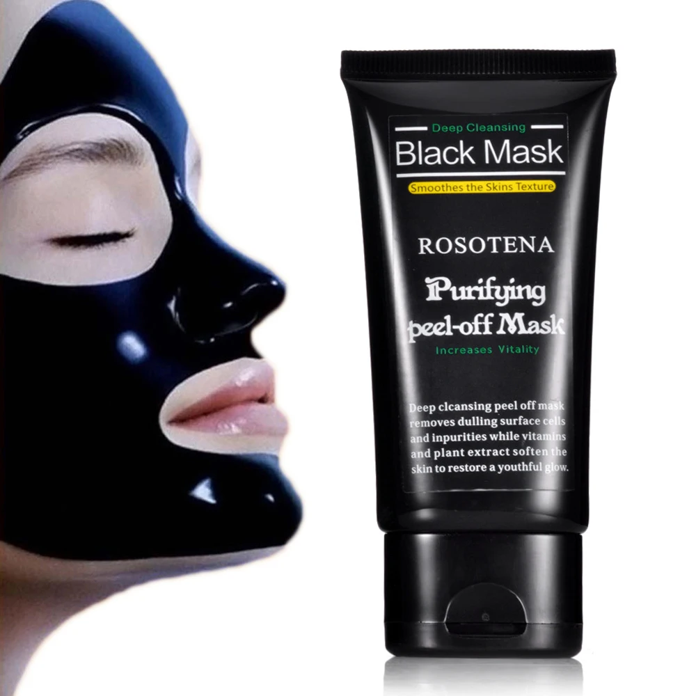 Глубокая Очищающая маска с древесным углем отшелушивающая черная AcneI