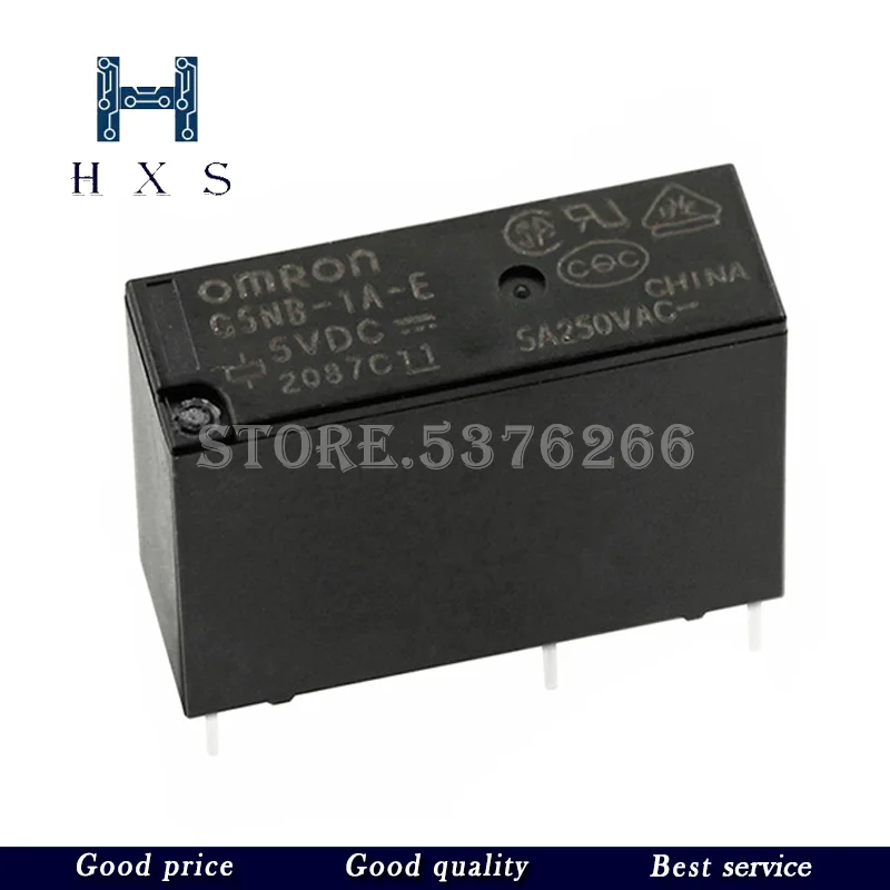 5 шт. реле питания G5NB-1A-E-5VDC G5NB-1A-E-12VDC G5NB-1A-E-24VDC В/12 В/24 В постоянного тока 5A 4 контакта