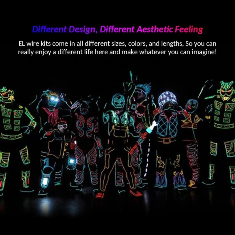 Портативный провод супер яркий Наборы с преобразователь для батарей AA