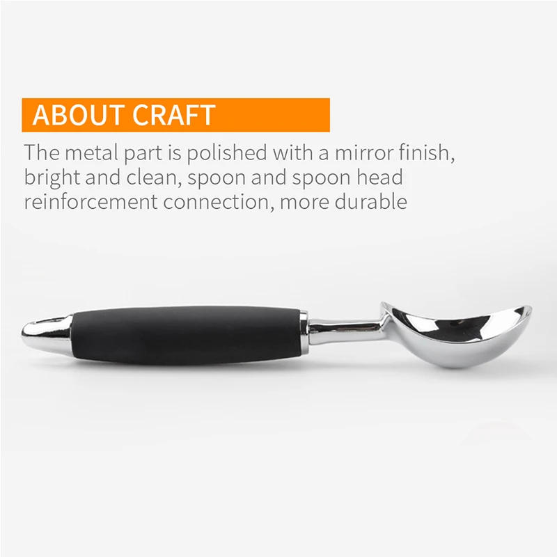 ice cream scoop stainless steel ice cream scooper dishwasher safe handle kitchen gadgets ice cream tools ice cream spoon free global shipping