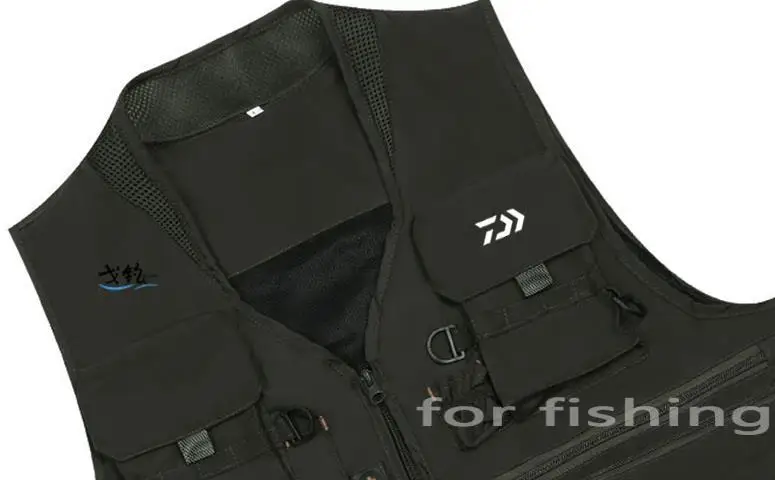 

Daiwa Fishing Clothing Breathable Fishing Jacket Quick-Drying Multi-Pocket Outdoor Fishing Vest Multi Pocket Summer Mesh Vest