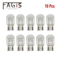 fagis 10pcs t20 7443 7440 w21w w215w 12v 21w 215w signal auto lamps daytime running lights turn stop brake tail bulb drl bulbs