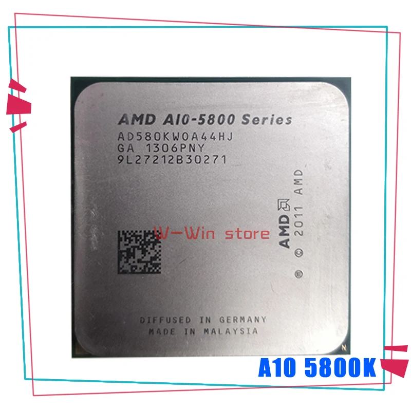 AMD A10 Series 5800K 5800 5800B Quad Core Процессор процессор AD580KWOA44HJ AD580BWOA44HJ гнездо FM2|Процессоры| |