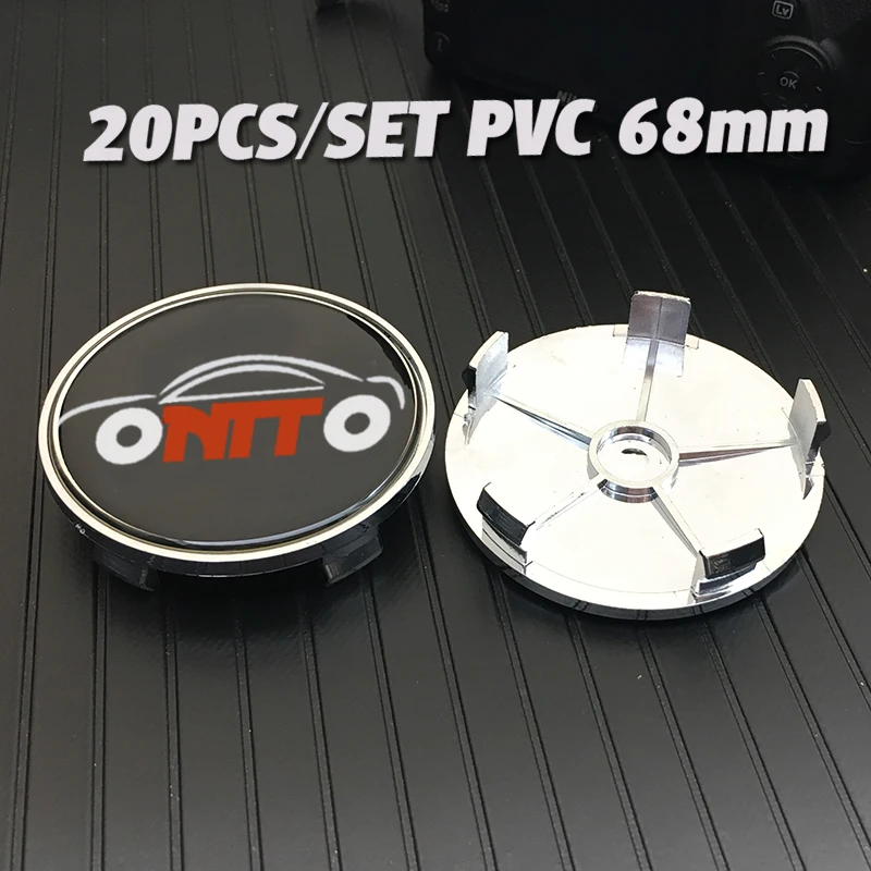 

Wheels Covers 20pcs 68mm 2.68inch 5pins Chrome Expoy Carbon Car Wheel Center Logo emblem Badge PVC Auto Wheel Hub Caps