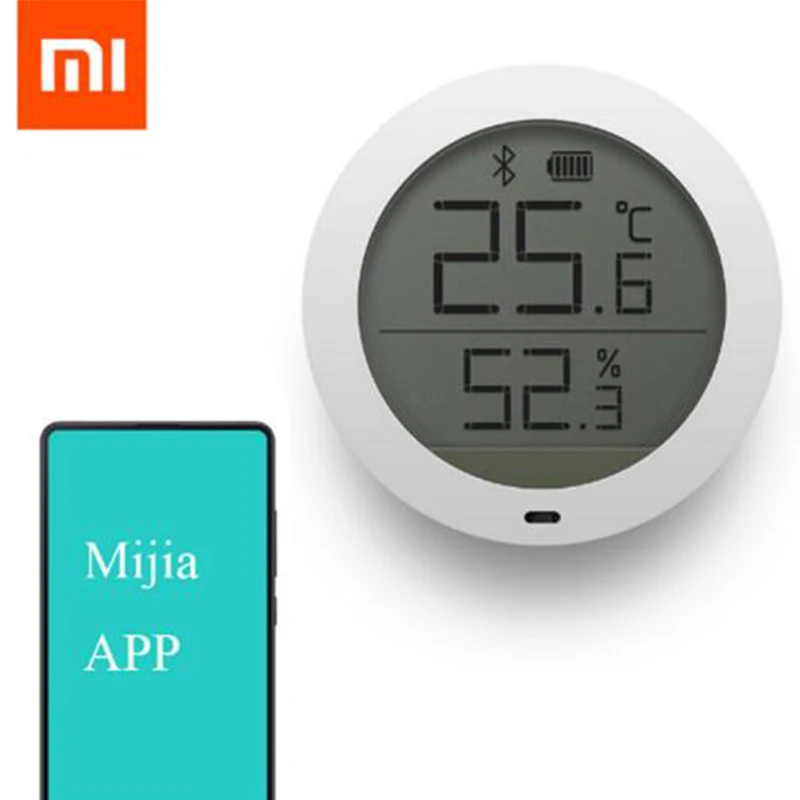 Xiao mi ЖК-экран цифровой термометр mi jia Bluetooth температура Смарт Hu mi dity сенсор измеритель влажности mi домашнее приложение