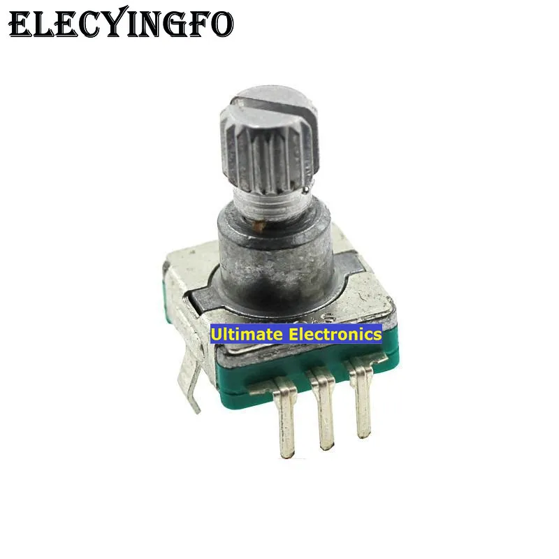 

2pcs Car DVD Navigation Potentiometer/Car DVD Volume Switch/360 degrees Encoder/Volume Switch EC11 Plum handle