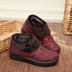 

2021 comfortable leaf cloth shoes dance middle-aged female mother single shoes