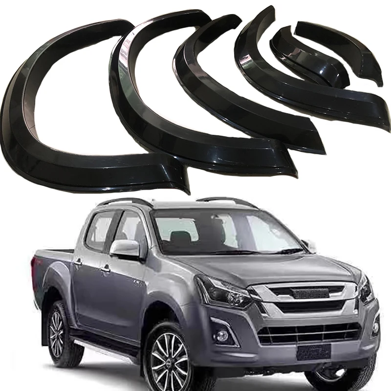 

Подходит для ISUZU D-MAX 2015 2016 2017 2018 2019 Высокое качество ABS небольшие колеса для бровей