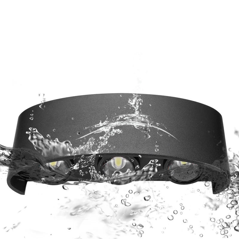 Современный светодиодный настенный светильник водонепроницаемый IP65 110V 220V 2W 4W 6W 8W