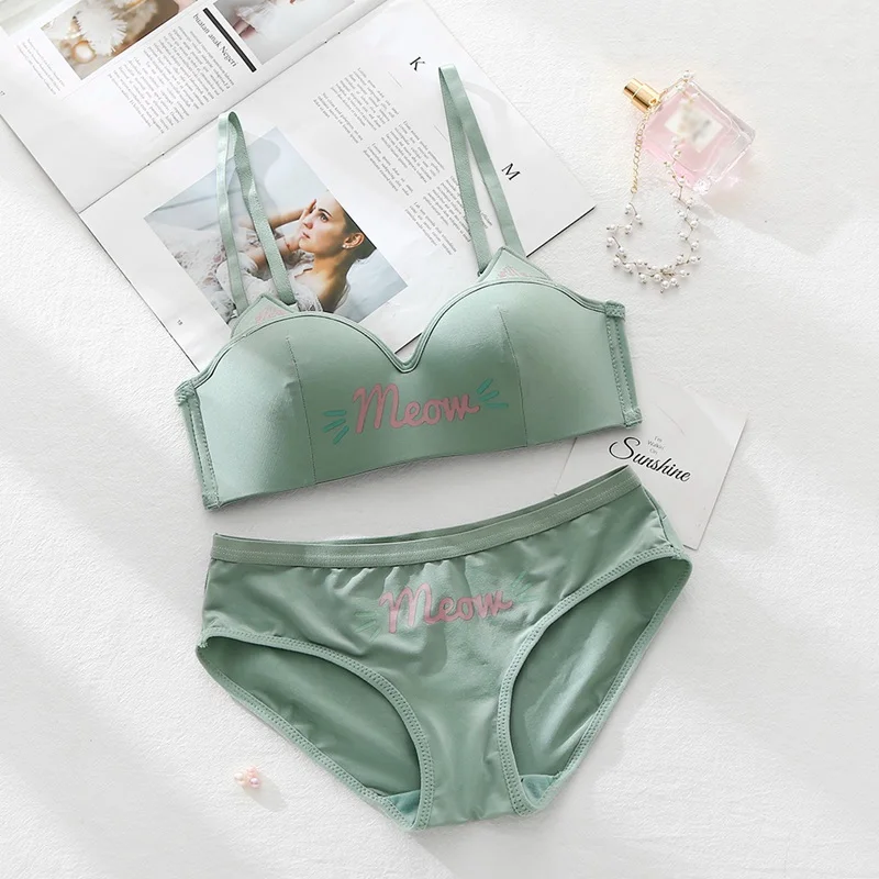 С украшением в виде кошачьих ушек сексуальный костюм косплей пуш ап нижнее белье
