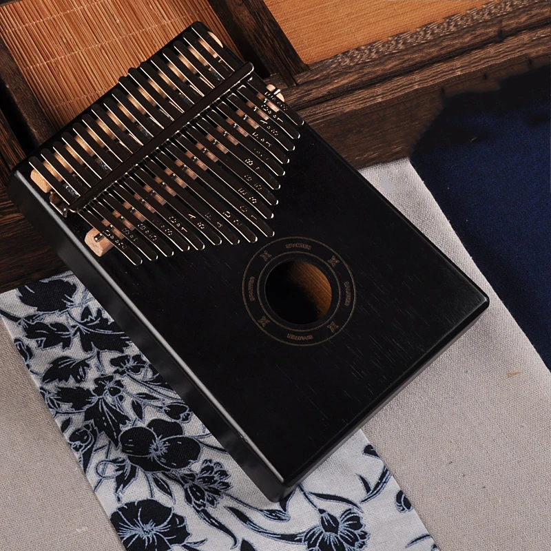 

17 Key Kalimba African Solid Mahogany Thumb Finger Piano Sanza 17 keys Solid Wood Kalimba Mbira Thumb Kalimba
