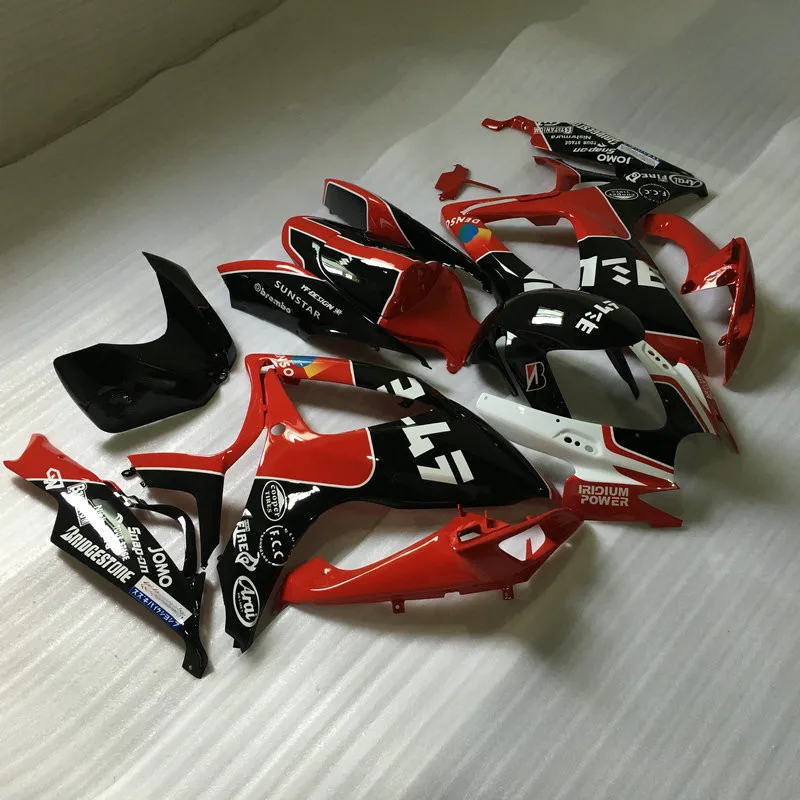 Комплект обтекателей из АБС пластика для GSXR 600 750 K6 06 07 GSXR600 GSXR750 2006 2007 красный