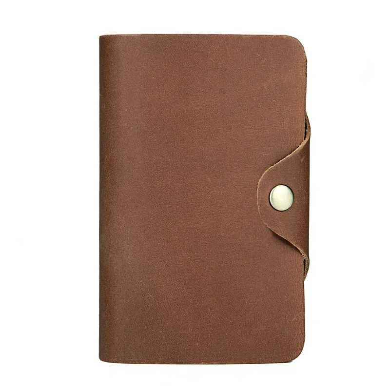 

Luufan 2021 New Men's Wallet Genuine Leather Wallet Retro Money Bag Wallet Multi-Card Travel Wallet