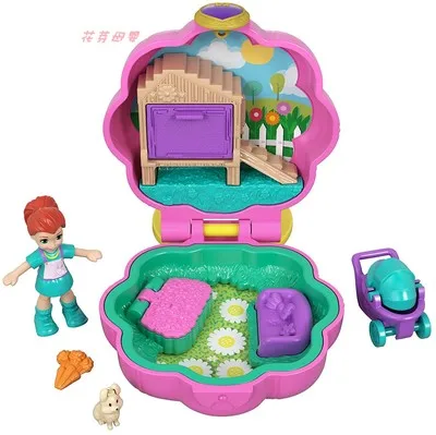 GCN08 Оригинальная карманная кукла Mattel Polly, скрытый мир, мини-сцена, домашние игрушки для девочек, для детей, Русалочка, детская игрушка, матрешки, куклы - Цвет: GCN08