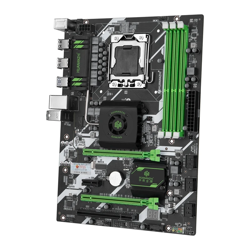 Материнская плата HUANANZHI X58 DELUXE для Int el LGA1366 DDR3 1066/1333 МГц 48 ГБ SATA2.0 USB3.0 ATX - купить по