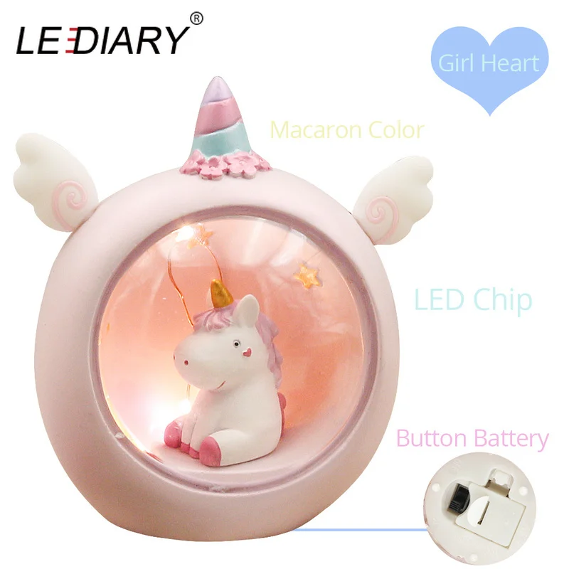 Светодиодный IARY Новинка Единорог светодиодный ночной Светильник s розовый синий