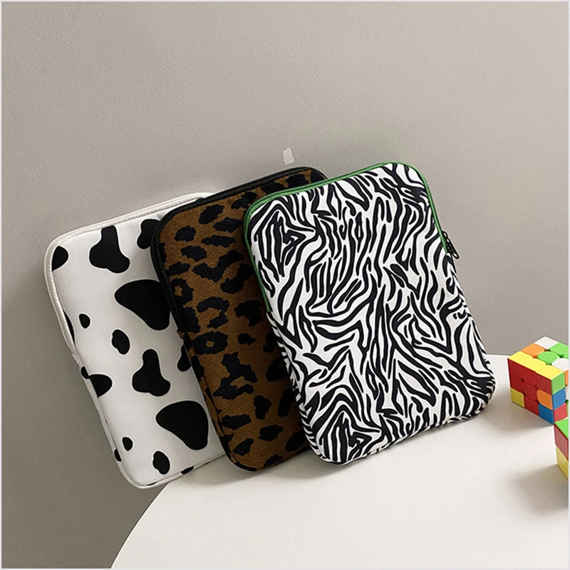 

Animal Pattern Print Laptop Ipad Bag Girls Cute 11 13 Inch Mac Ipad Case Korean Liner Bag Travel Business IPad Storage Bag WY373