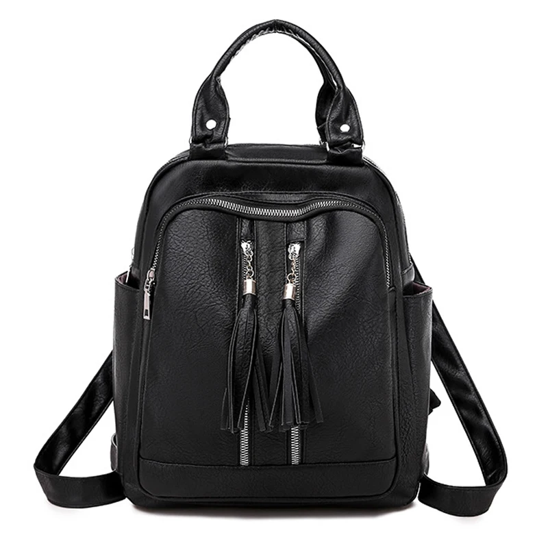 Рюкзак из искусственной кожи в уличном стиле кожаный женский рюкзак для