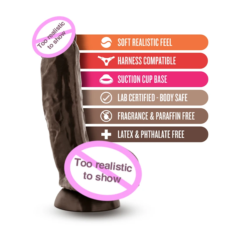 Фаллоимитатор bulsh искусственный пенис для женщин лесбиянок Силиконовый анальный