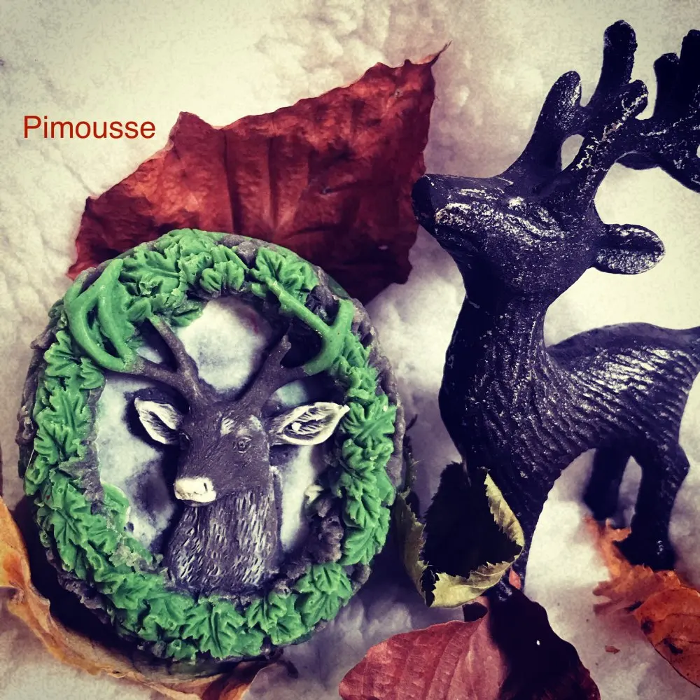 Дизайн головы оленя форма для мыла в форме свечи пищевая торта украшения