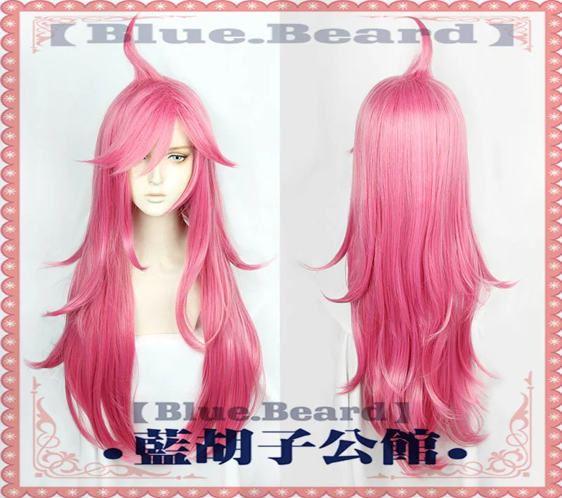 LOL Катарина дю Куто парик Длинные фуксия термостойкие синтетические волосы