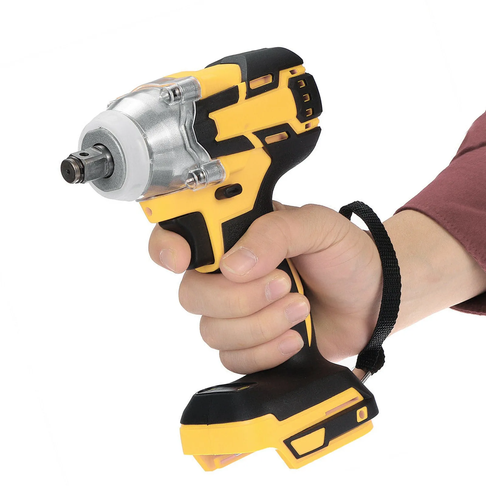 

Электрический ключ, дюймовый стандарт 1/2 "крутящий момент ударный гайковерт бесщеточная аккумуляторная Замена для Makita Батарея 18V Мощность и...