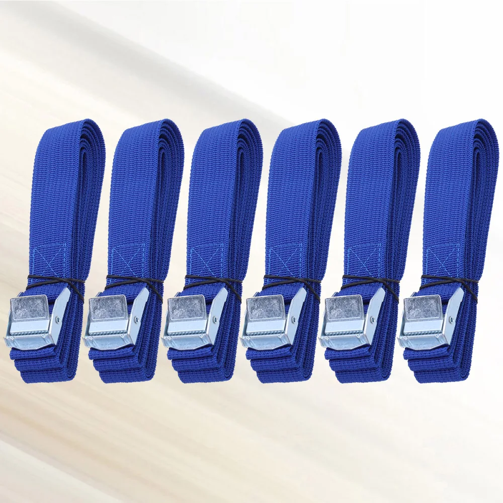 

6PCS Polyester Quick Release Lashing with Buckle Tying Straps for Cargo Tie Down Car Roof Rack Luggage Kayak Carrier Moving Cano