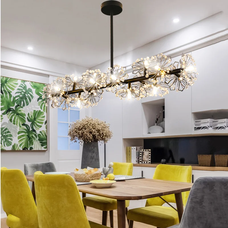 Современная люстра в скандинавском стиле креативная модель кристалла
