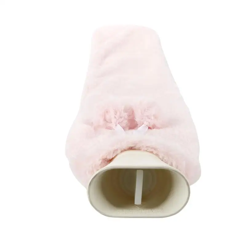 

70cm Christmas Hand Warmer Extra Long Hot Water Bottle Bag With Flannel Pocket Cover Hand Feet Warm Water Filling Hot Water Bag