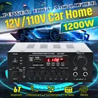 Автомобильный Bluetooth стерео усилитель Hifi цифровой аудио домашний усилитель мощности для караоке авто усилитель HiFi карты памяти USB Aux FM