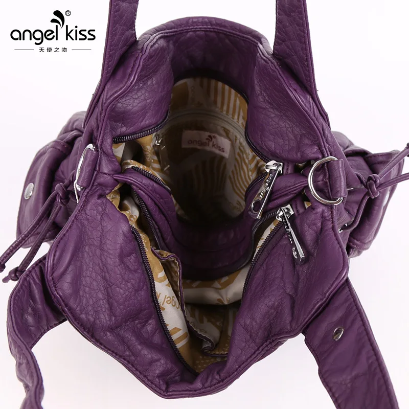 

Women's bags new style PU ladies handbags solid color middle-aged women's handbags shoulder diagonal bag designer