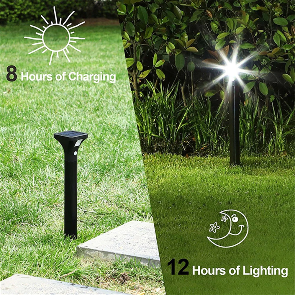 Светодиодная Солнечная садовая лампа с датчиком движения PIR на солнечной батарее