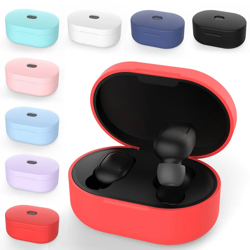 Красочные Силиконовые ТПУ чехлы для Xiaomi Airdots силиконовый защитный чехол TWS