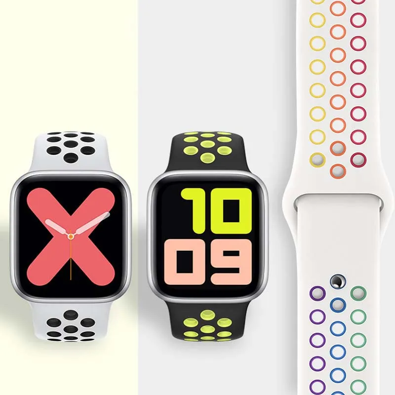 

38/40mm men women watch band for apple iwatch1/2/3/4/5 soft Silicon Sports watch strap for iphone watch Accessories replace