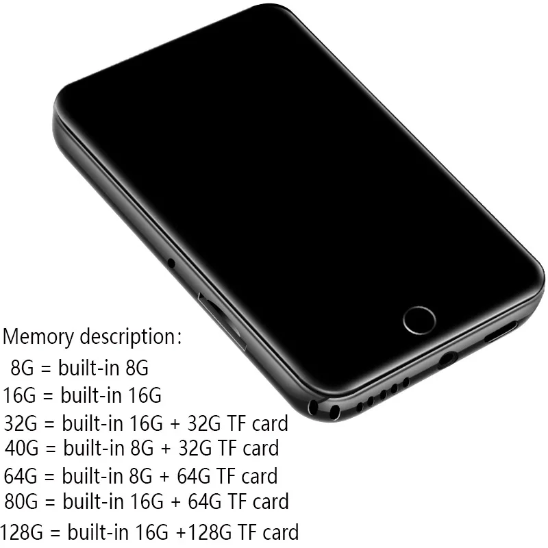 

Metal MP3 player 2.8 inch large screen touch screen Bluetooth 5.0 built-in speaker with e-book pedometer recording radio video