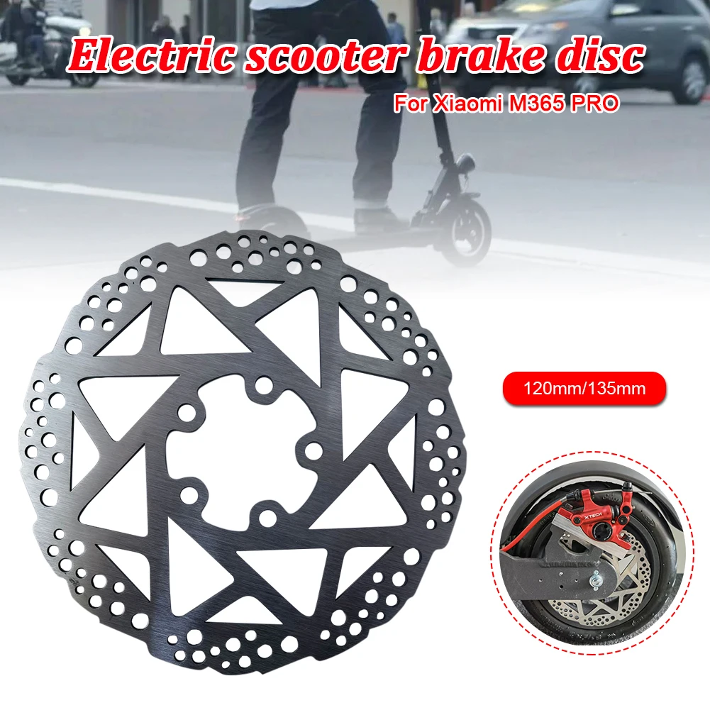 

120mm/135mm Disc Brake Rotor Replacement Parts for Xiaomi M365/M365 Pro Electric Scooter with 5 Bolts